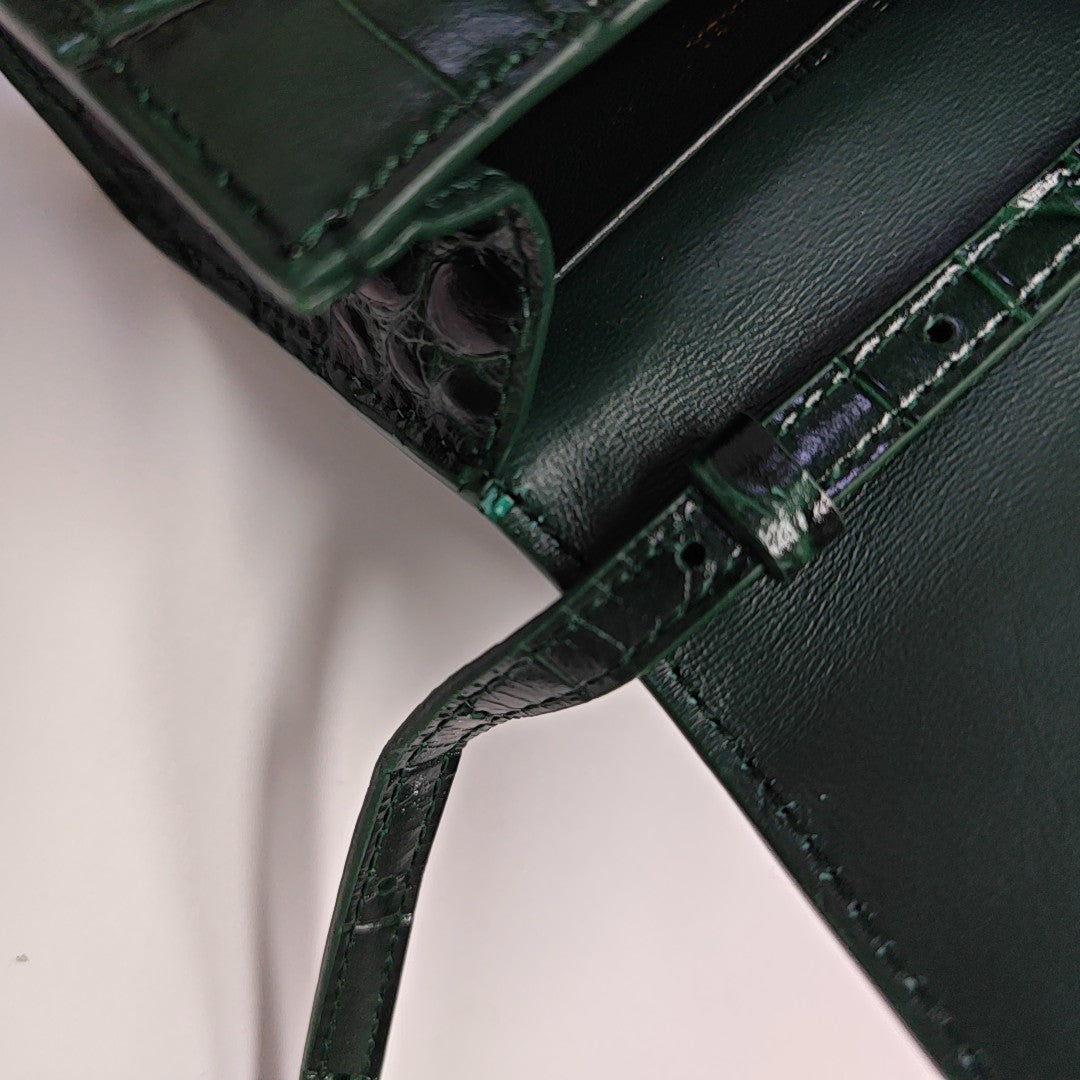 Hourglass Mini Calfskin Green