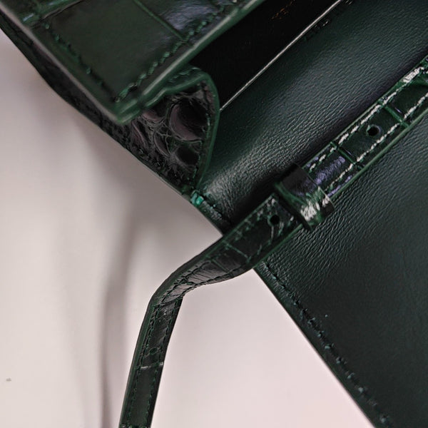 Hourglass Mini Calfskin Green