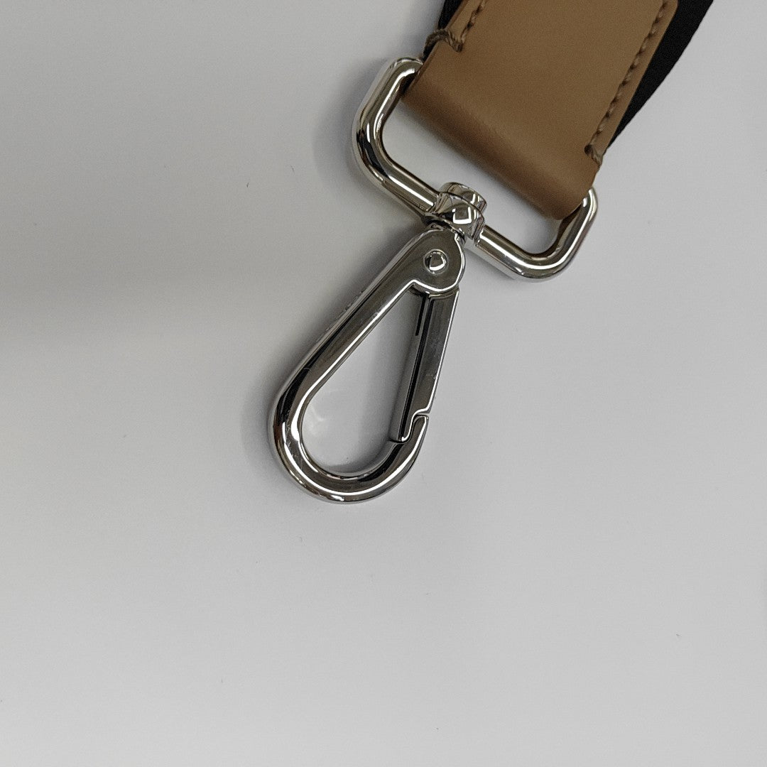 Coated Canvas Tote Bag Brown