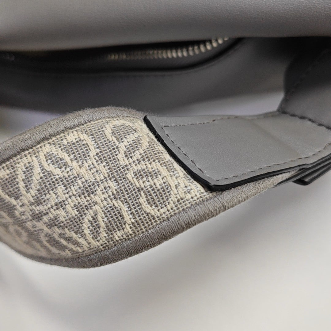 Calfskin Shoulder Bag Gray