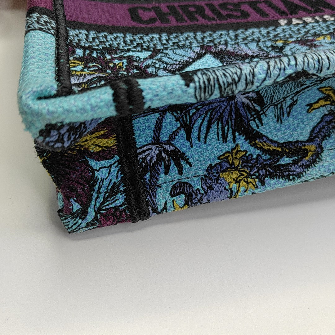 Book Tote Mini Canvas Blue