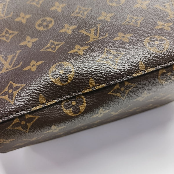 NÉONOÉ MM Monogram Coated Canvas Brown