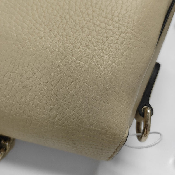 Interlocking G Mini Calfskin Beige