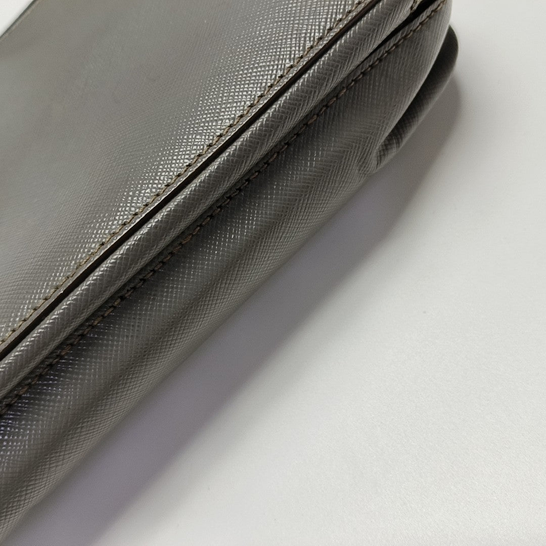 Calfskin Clutch Gray