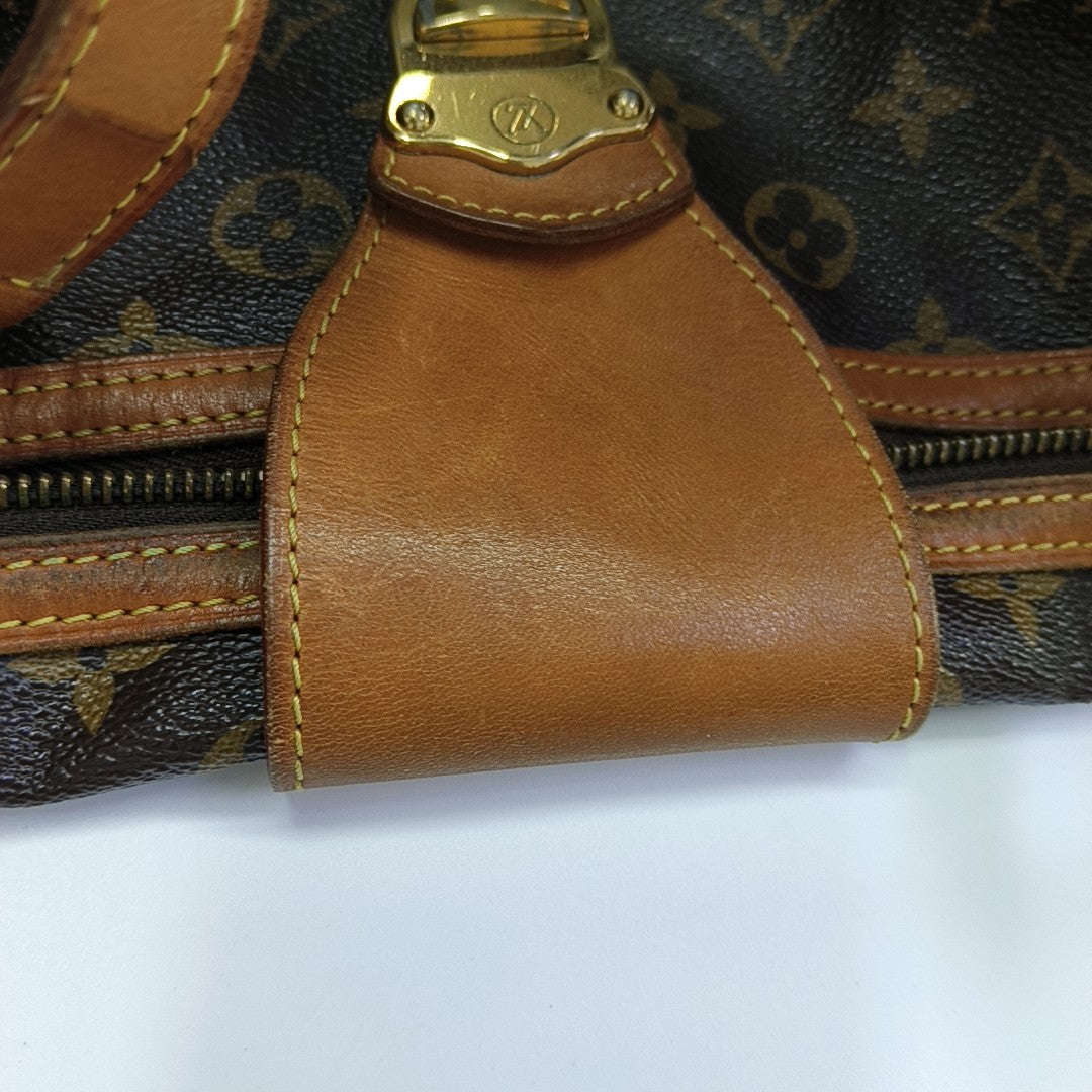 STRESA Monogram Coated Canvas Brown