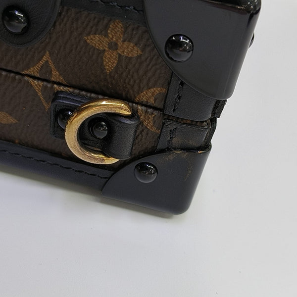 PETITE MALLE Monogram Coated Canvas Brown