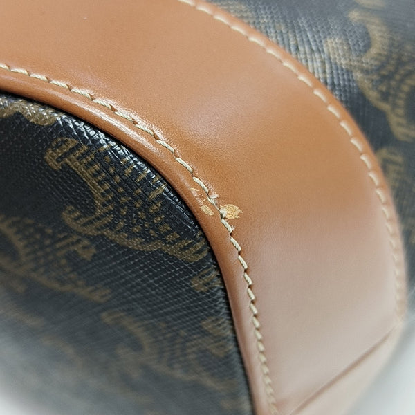 TRIOMPHE CANVAS Small Coated Canvas Brown