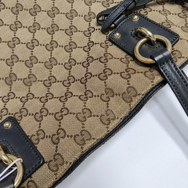 Monogram Canvas Tote Bag Brown