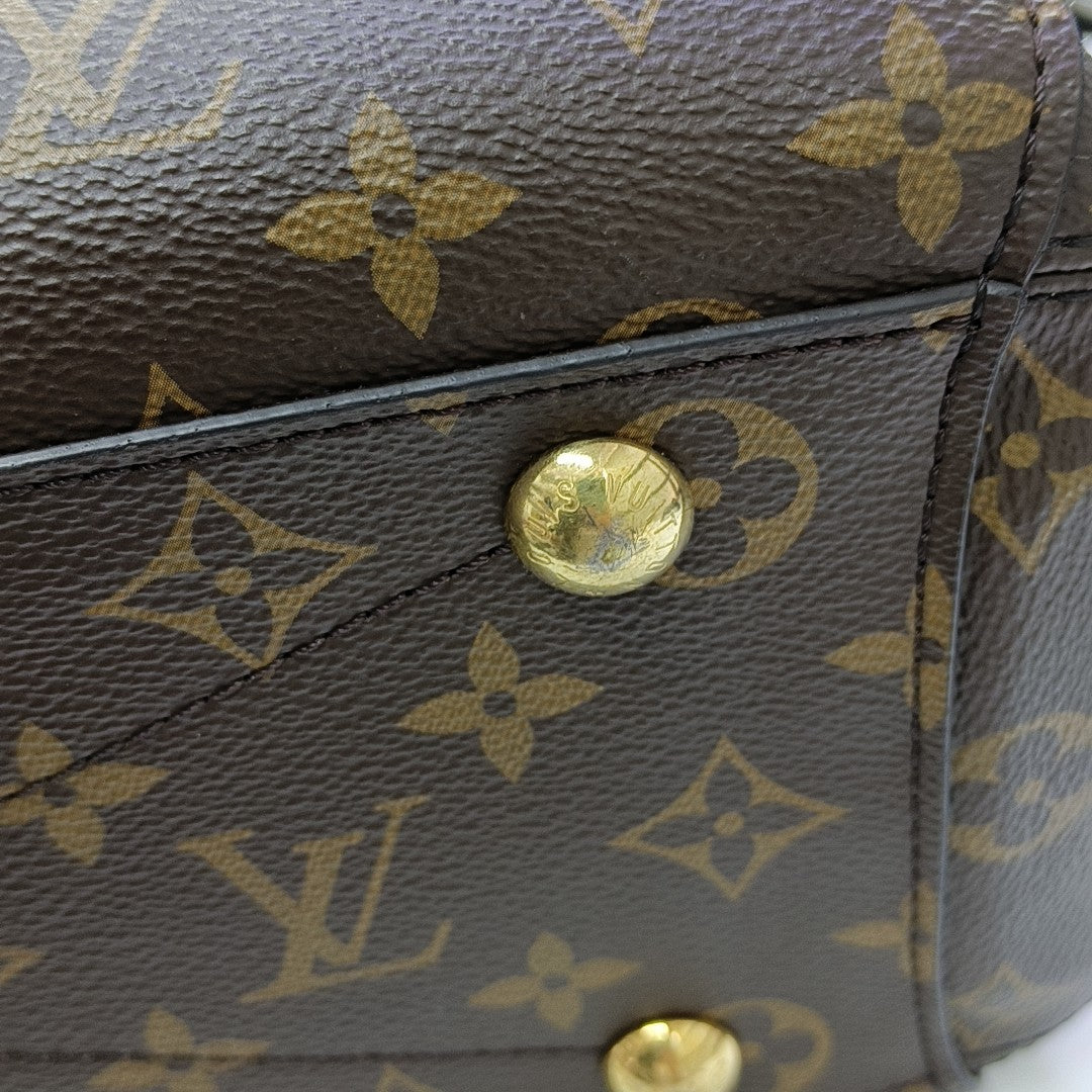 MONTAIGNE Monogram Coated Canvas Brown