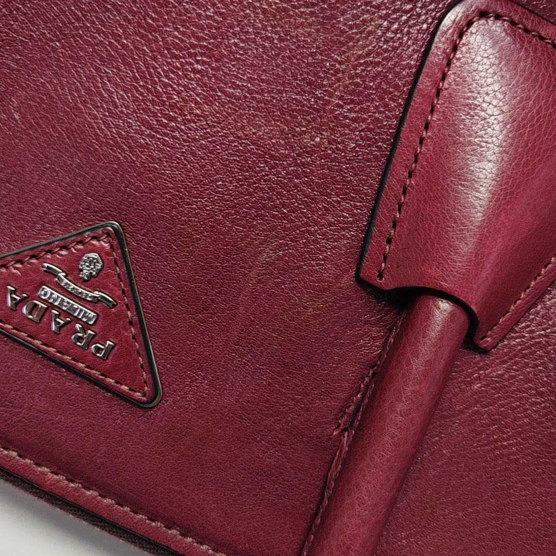 Calfskin Tote Bag Red