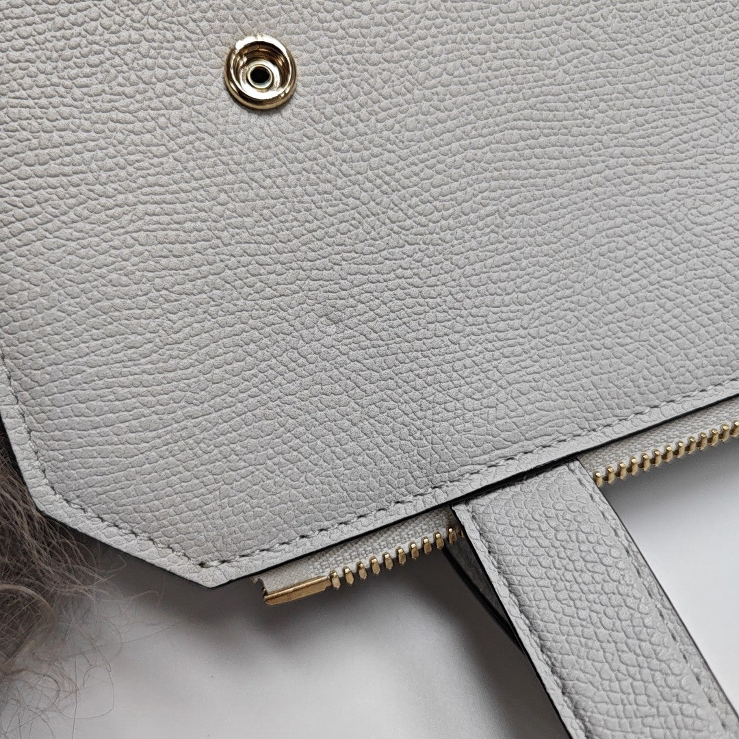 Calfskin Top Handle Bag White