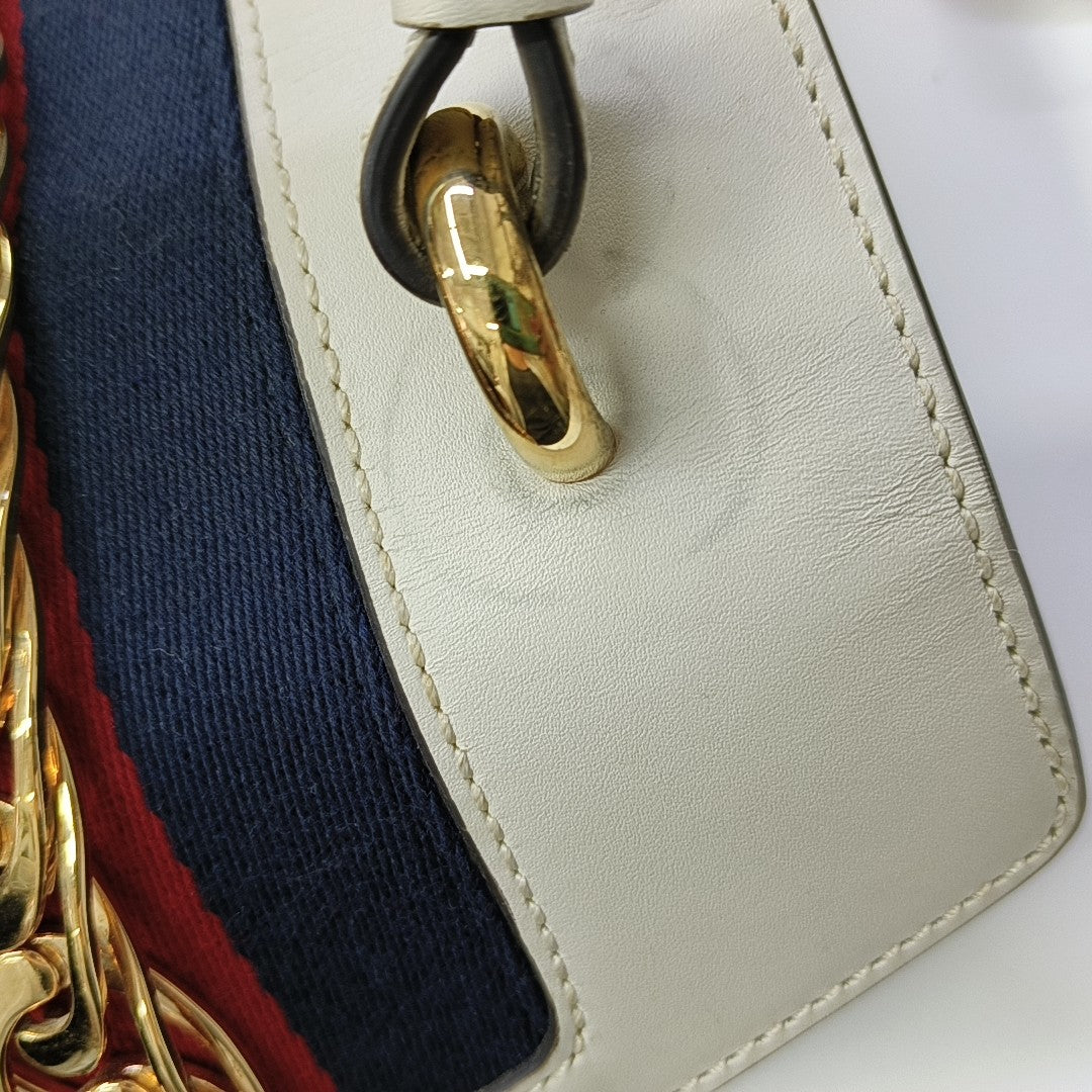 Sylvie Mini Calfskin White