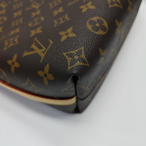 Monogram Coated Canvas Shoulder Bag Brown