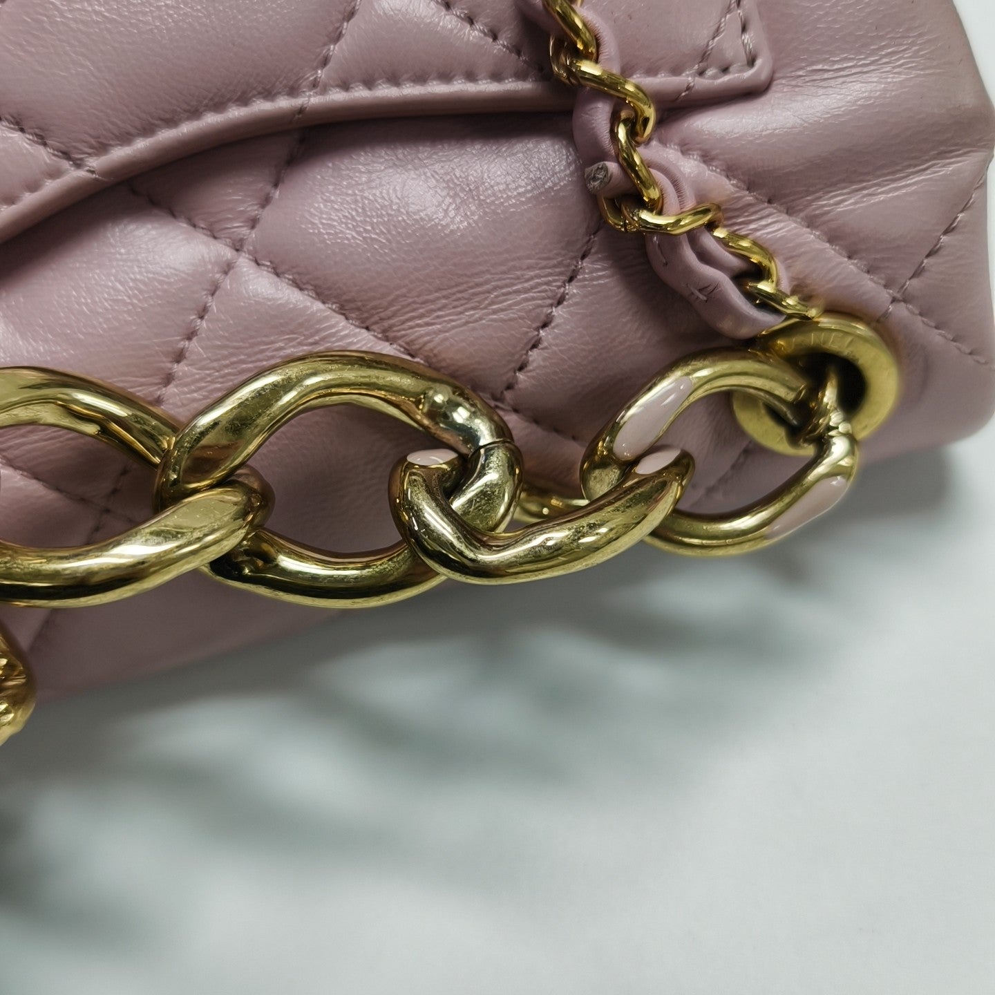 Quilted Lambskin Shoulder Bag Pink