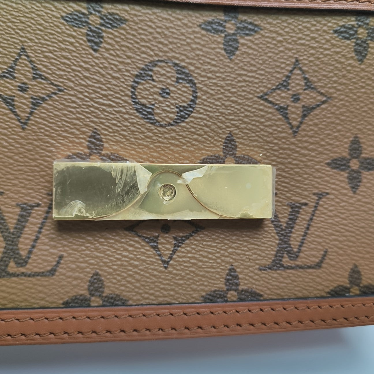 DAUPHINE WOC Monogram Coated Canvas Brown