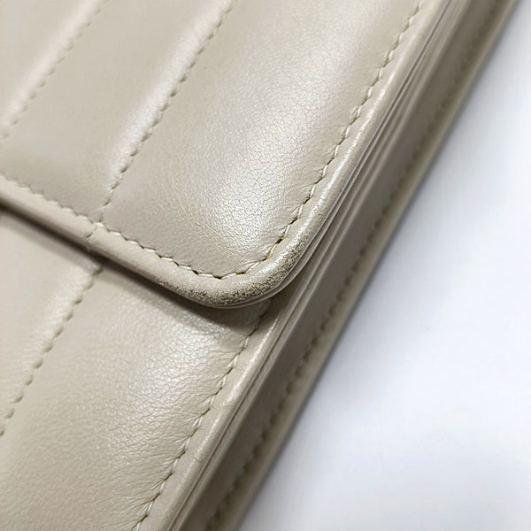 VICKY Quilted Lambskin Beige