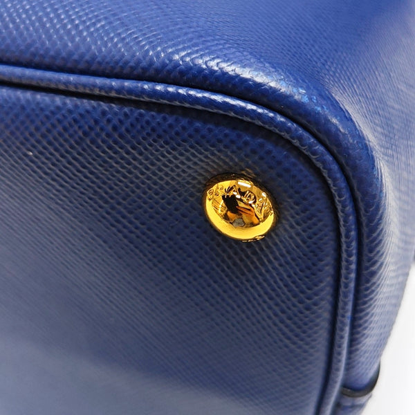 Double Medium Saffiano Calfskin Blue