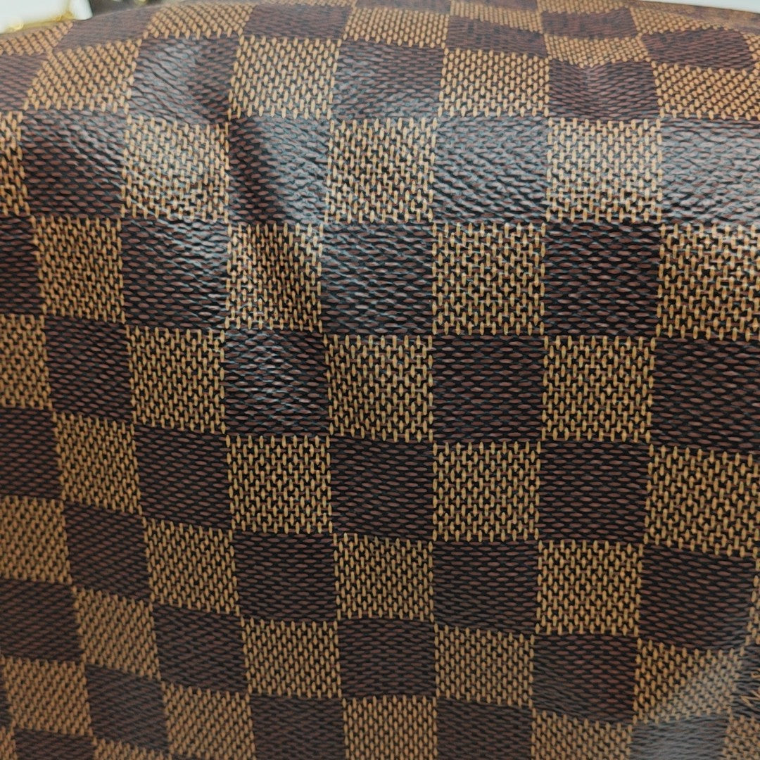 SPEEDY 25 Damier Ebene Coated Canvas Brown
