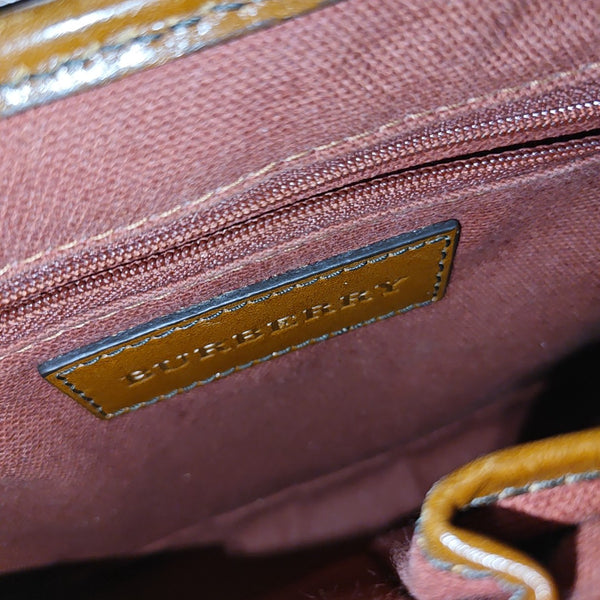Coated Canvas Shoulder Bag Beige