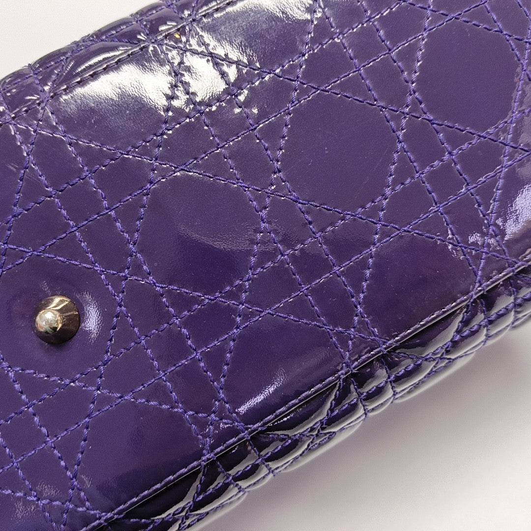 Dior Soft Cannage Patent Leather Purple