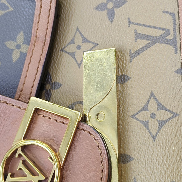 DAUPHINE Mini Monogram Coated Canvas Brown