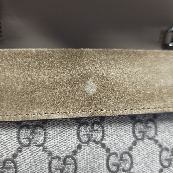 Dionysus Super Mini Monogram Coated Canvas Beige