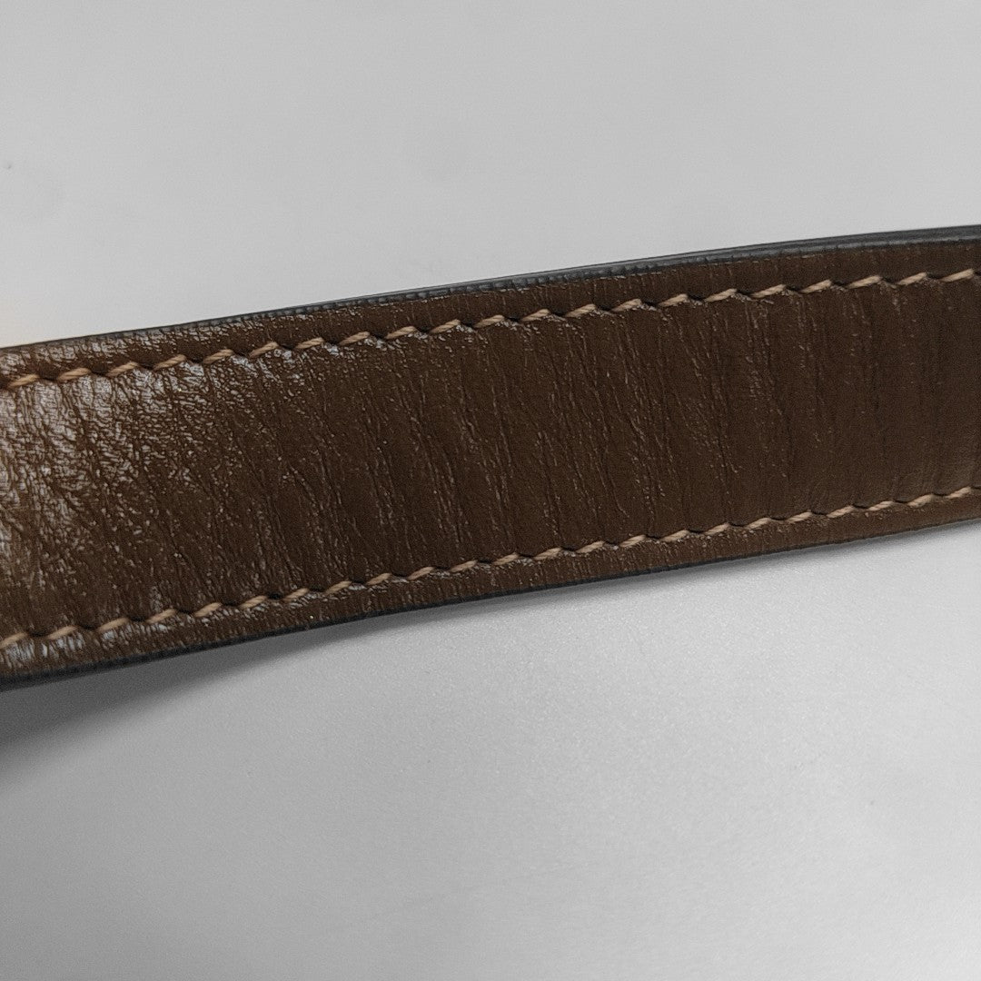 Horsebit 1955 Medium Monogram Coated Canvas Beige