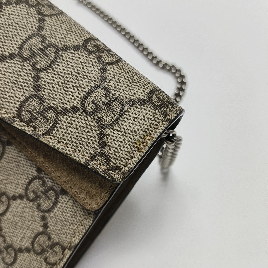 Authenticated pre-owned  Dionysus Super Mini Monogram Coated Canvas Beige - Shoulder Bag at Looply