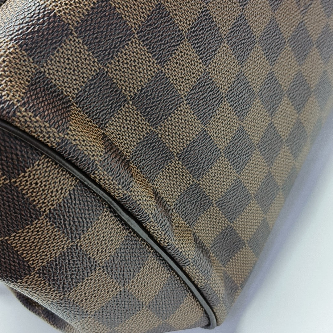 RIVINGTON Damier Ebene Coated Canvas Brown