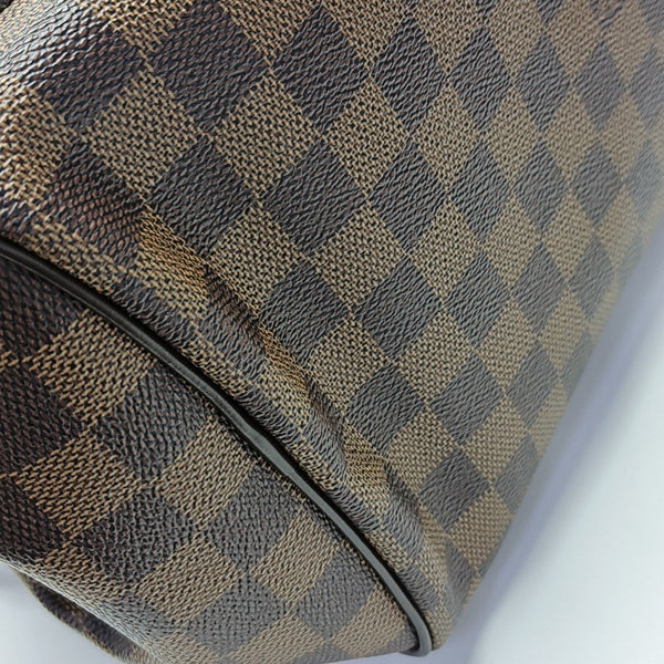 RIVINGTON Damier Ebene Coated Canvas Brown