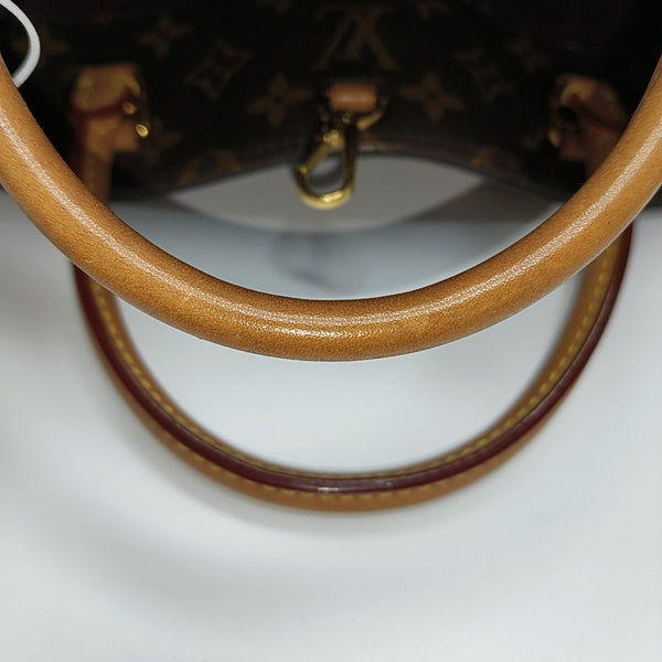 MONTAIGNE MM Monogram Coated Canvas Brown