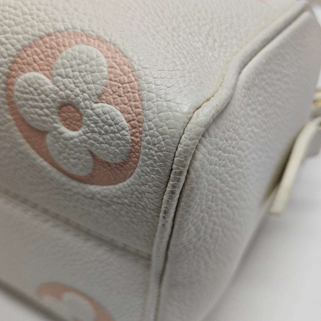 SPEEDY 20 Monogram Calfskin White