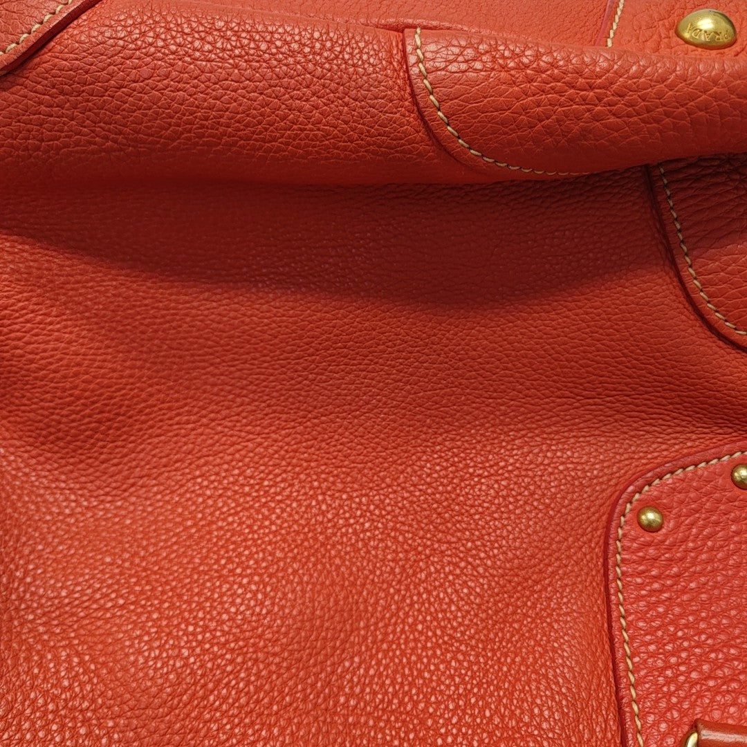 Calfskin Tote Bag Red