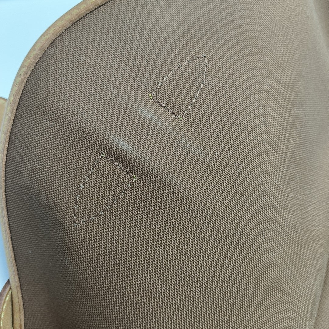 SAUMUR 30 Monogram Coated Canvas Brown