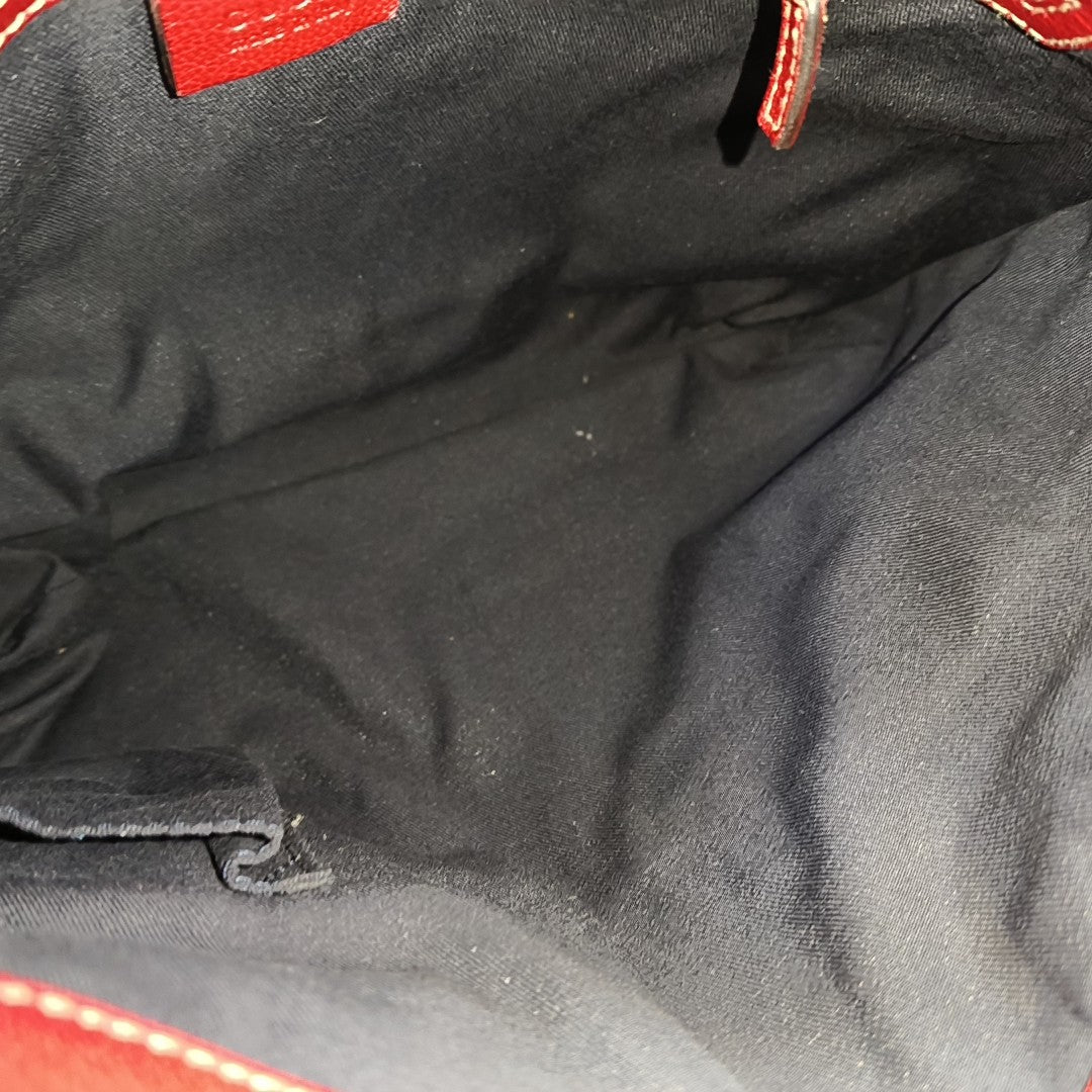 Calfskin Shoulder Bag Red