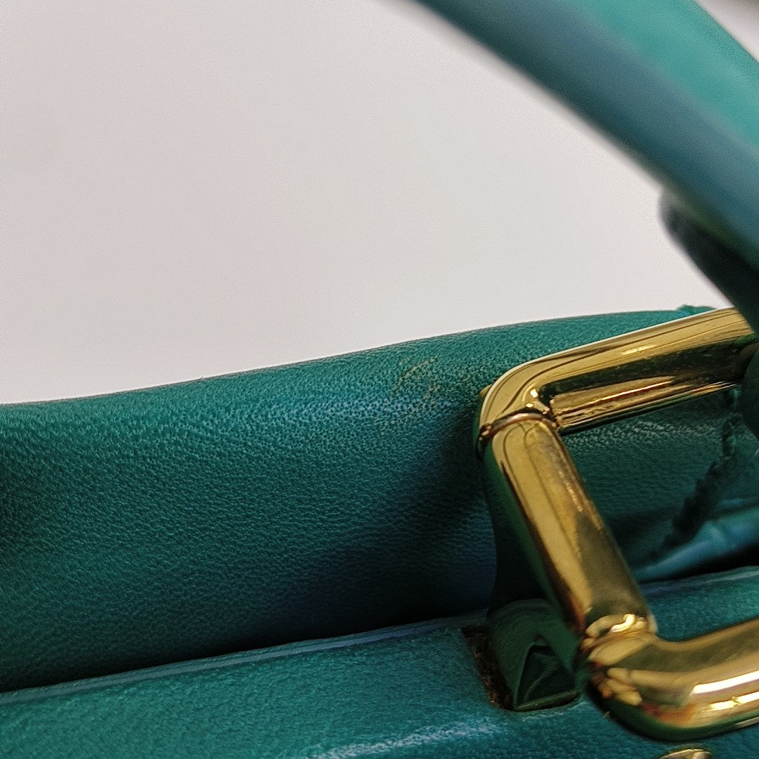 Peekaboo Mini Calfskin Green