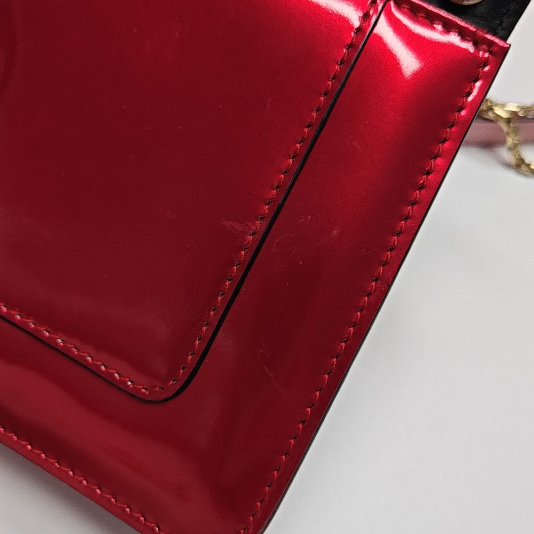 SERPENTI FOREVER Small Patent Leather Red