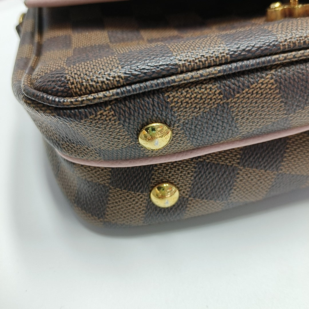CLAPTON PM Damier Coated Canvas Pink