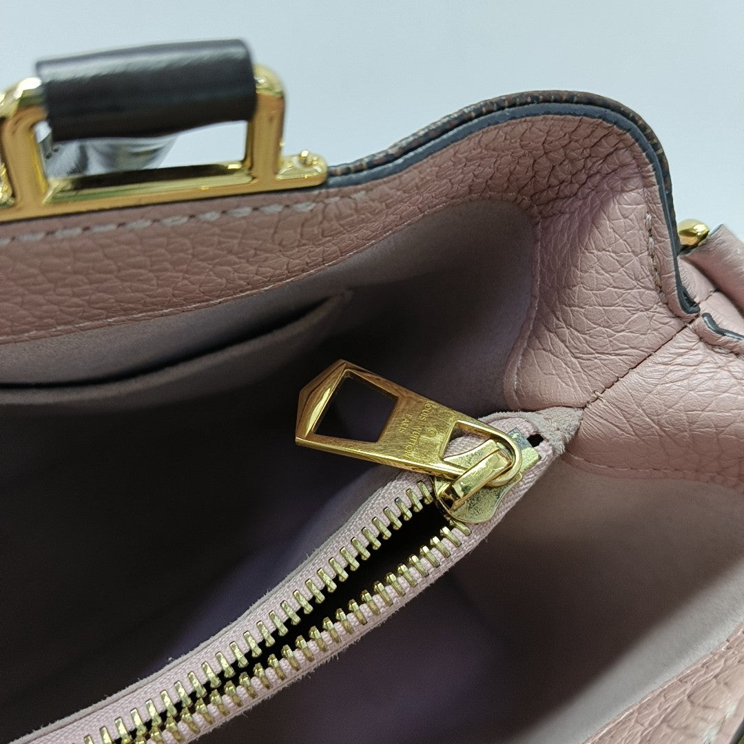 BRITTANY BB Damier Ebene Coated Canvas Brown