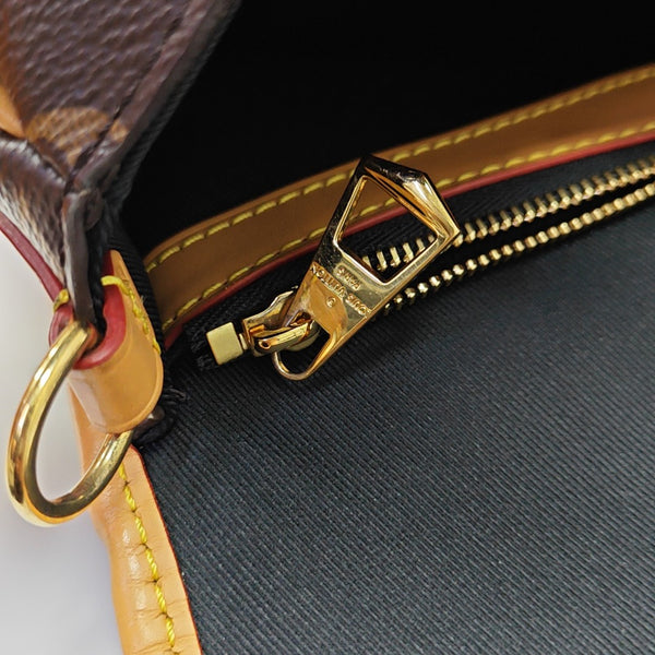 DIANE Monogram Coated Canvas Brown