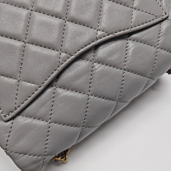 CLASSIC FLAP Mini Quilted Lambskin Gray