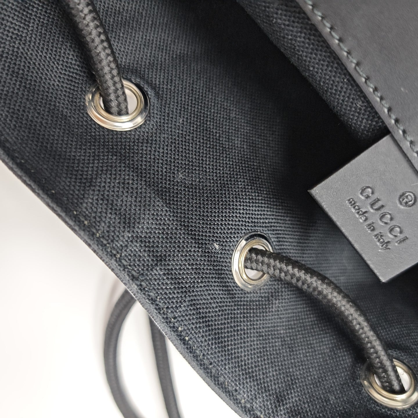 GG Supreme Monogram Coated Canvas Black