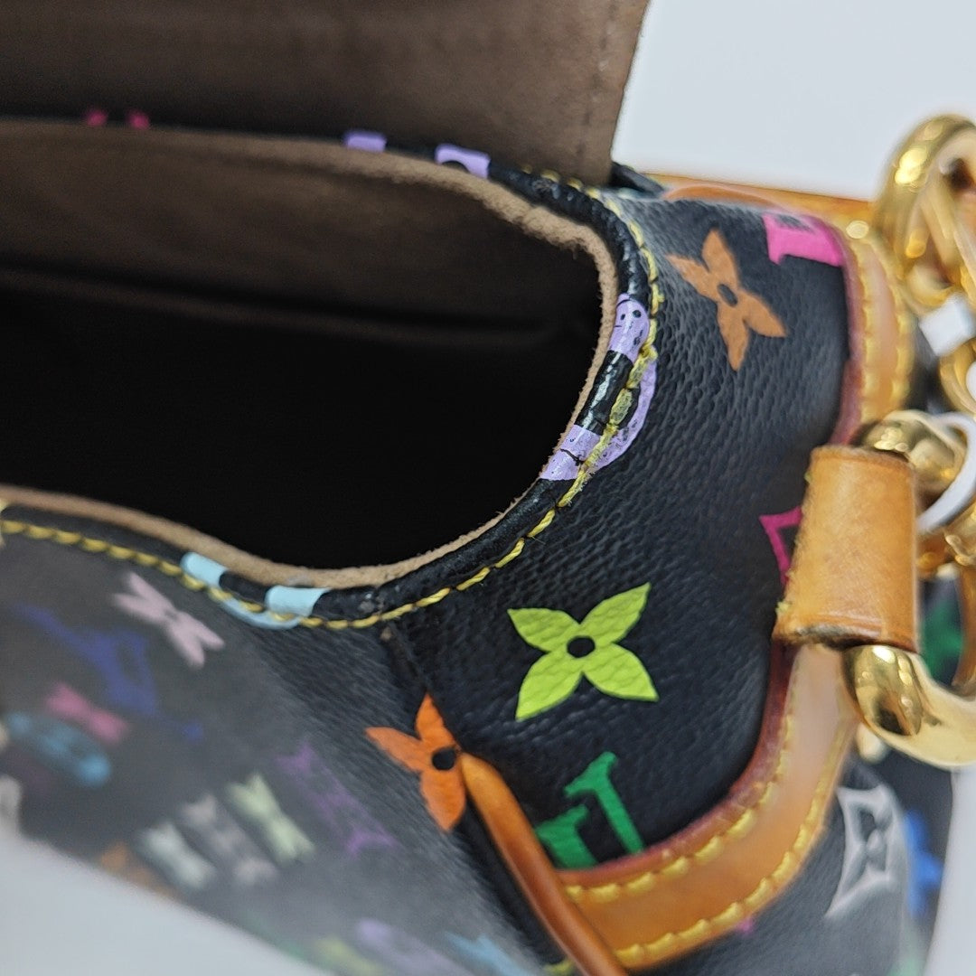 LV × TM BEVERLY MM Monogram Coated Canvas Black