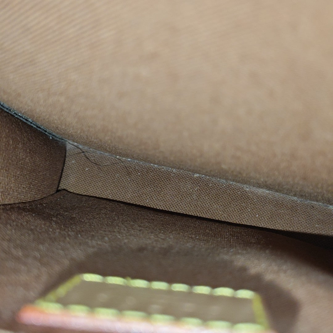 SAC PLAT Mini Monogram Coated Canvas Brown
