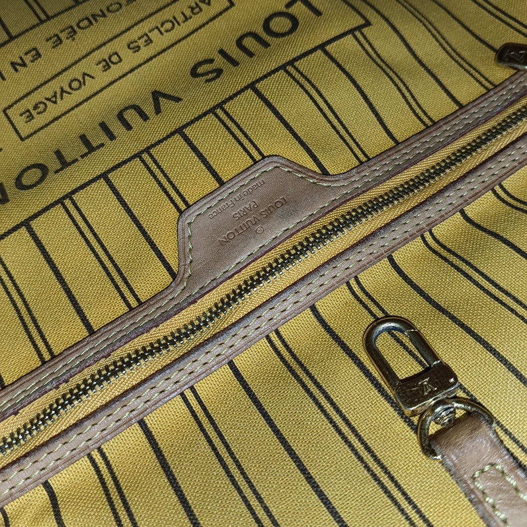 NEVERFULL GM Monogram Coated Canvas Brown