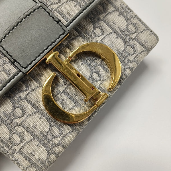 30 Montaigne Mini Oblique Canvas Gray