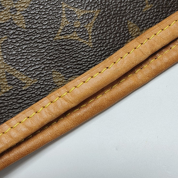 NEVERFULL MM Monogram Coated Canvas Brown