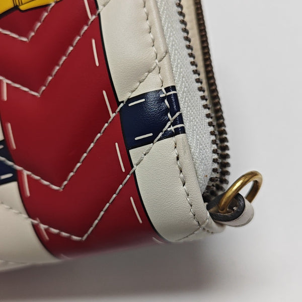 Quilted Calfskin Wallet White