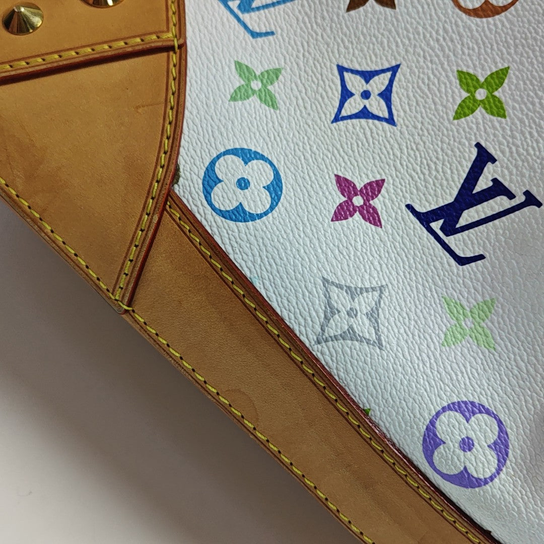 LV × TM SHARLEEN GM Monogram Coated Canvas White