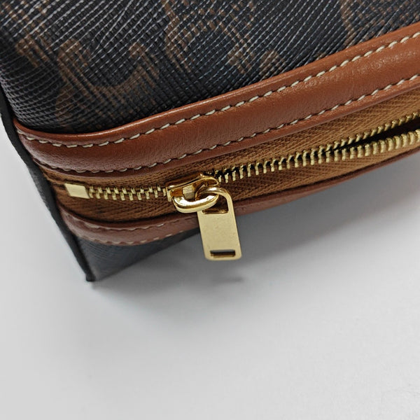 TRIOMPHE Mini Coated Canvas Brown
